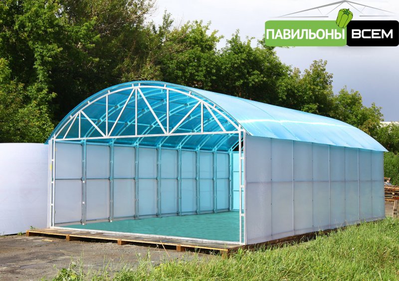 Теплица под бассейн