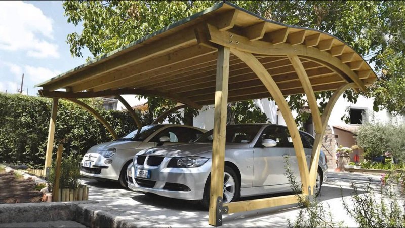 Необычные навесы для автомобилей