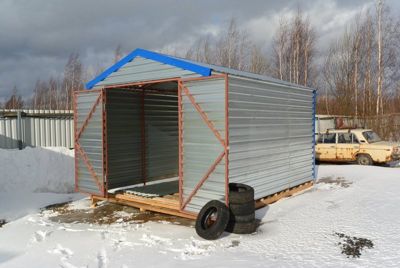 Картошка из гаража на санках