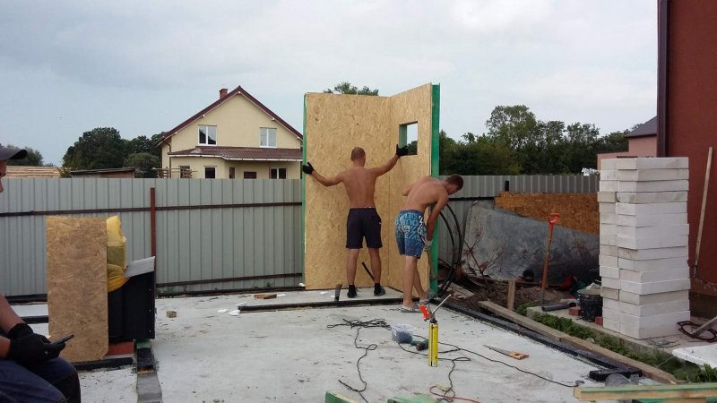 Гараж из SIP панелей