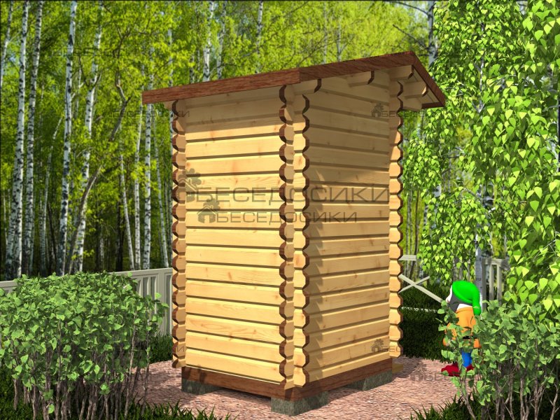 Туалет 1х1.5 дачный