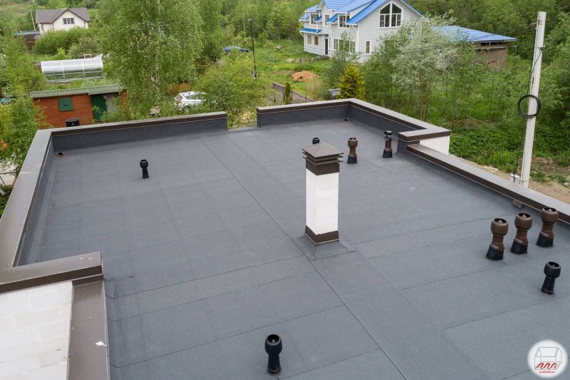 Гараж с плоской кровлей