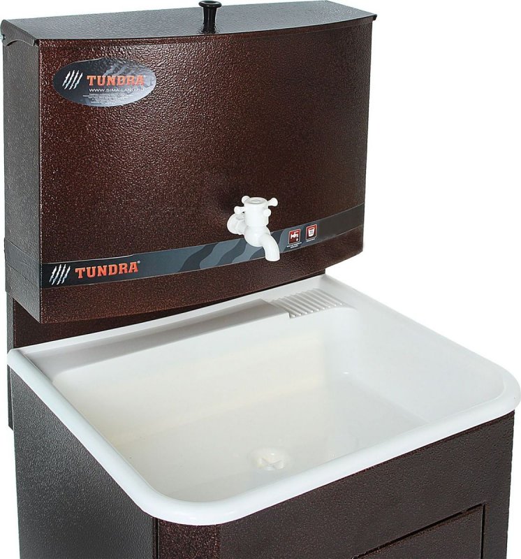 Умывальник Tundra, с ЭВН, пластиковая мойка, 1250 Вт, 15 л
