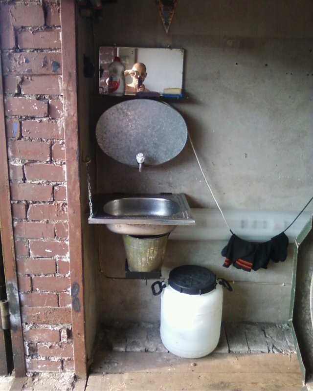 Раковина в гараж своими