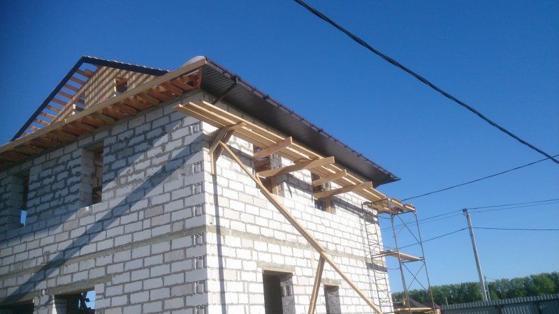 2 Скатная кровля фронтоны