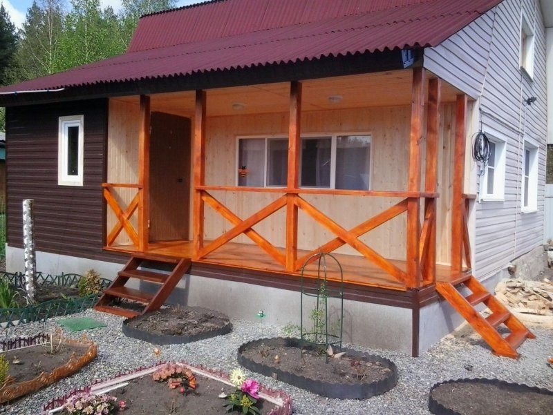 Пристройка веранды к дому