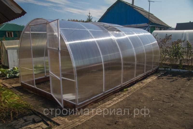 Теплица из поликарбоната 4*3*2 каркас с СПК мультигрин4мм
