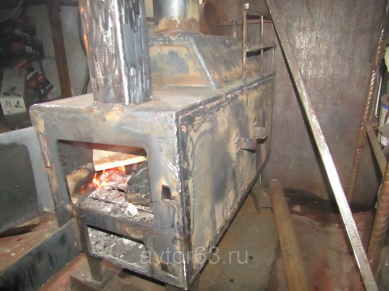 Труба для буржуйки в гараже
