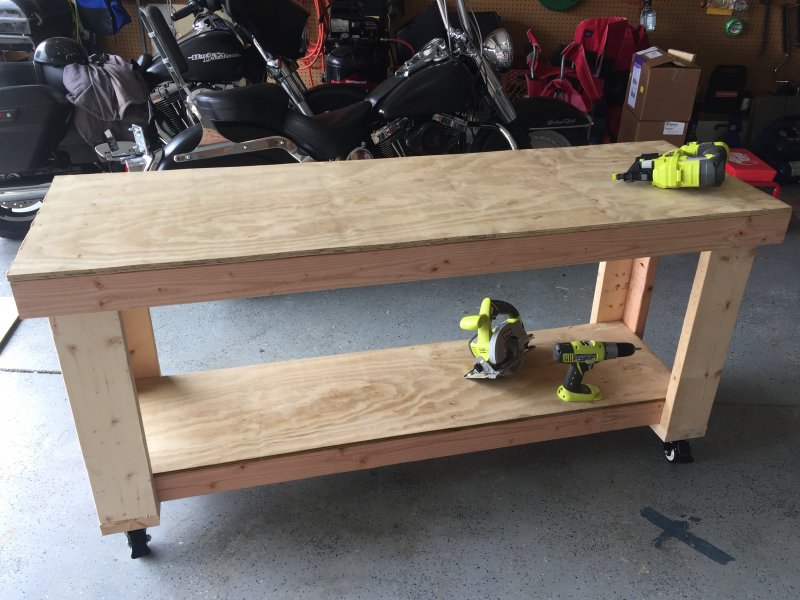 Plywood workbench Plans