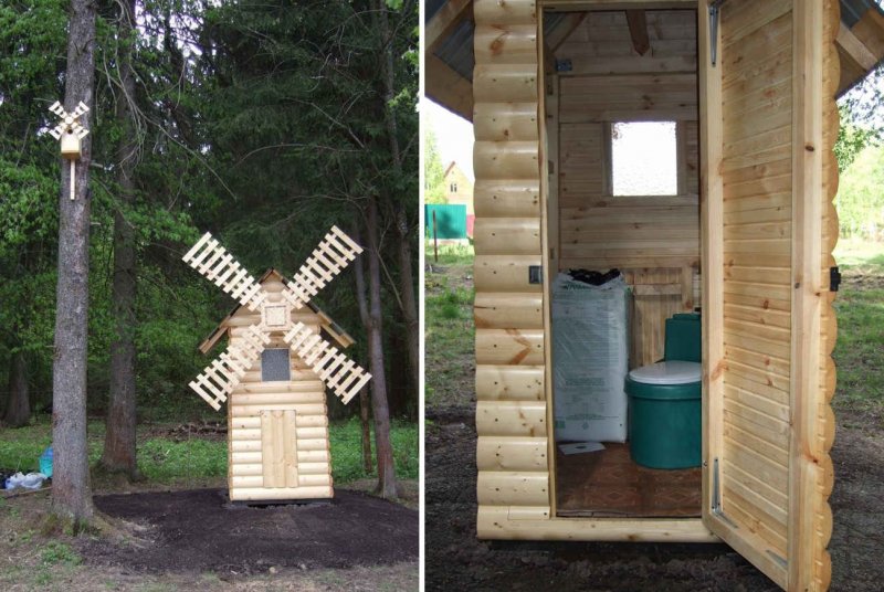 Оригинальный уличный туалет