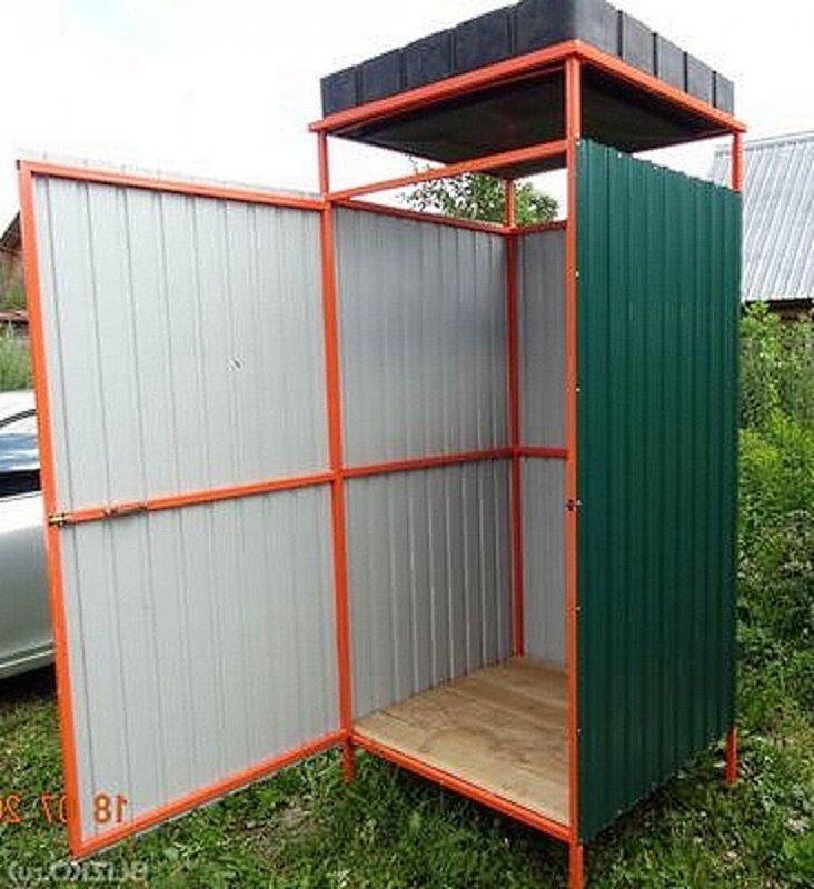 Душевая кабина лето бак 120л с ТЭНОМ С обшивкой