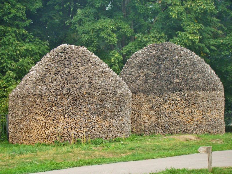 Круглая поленница