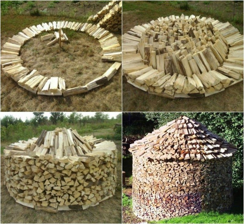 Красивая укладка дров