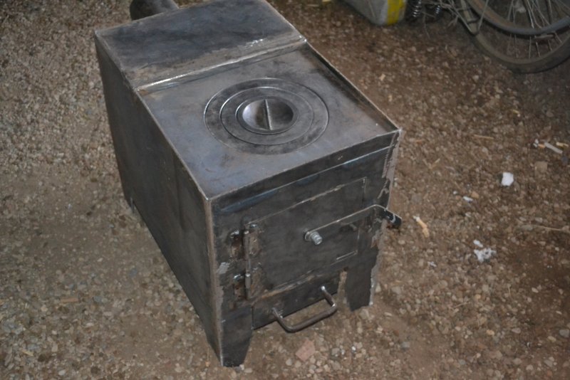 Буржуйка из котла БМЗ