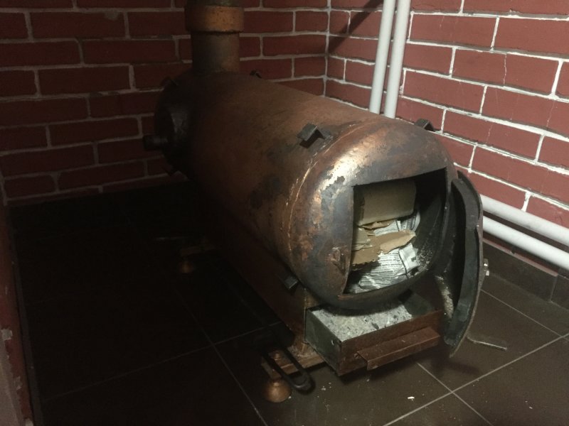Печь из газового баллона 27 л