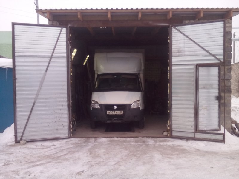 Ворота в гараж под Газель