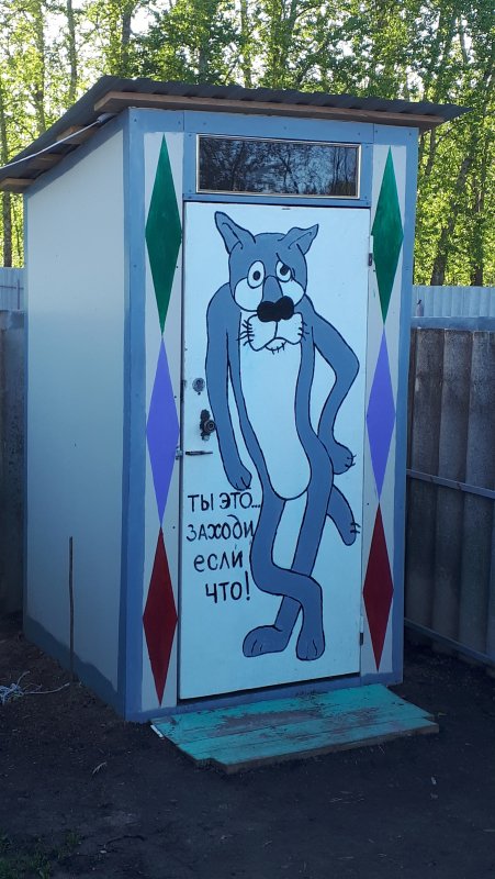 Цвет дачного туалета