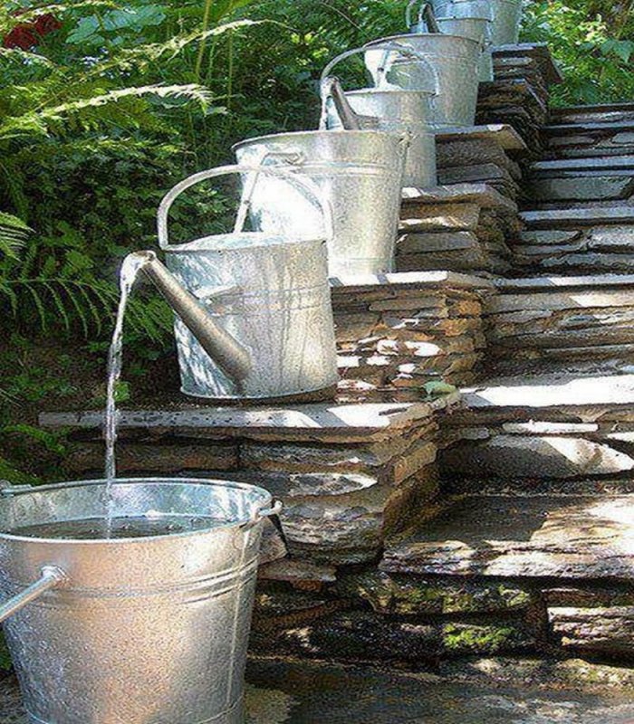 Емкость для водопада на даче