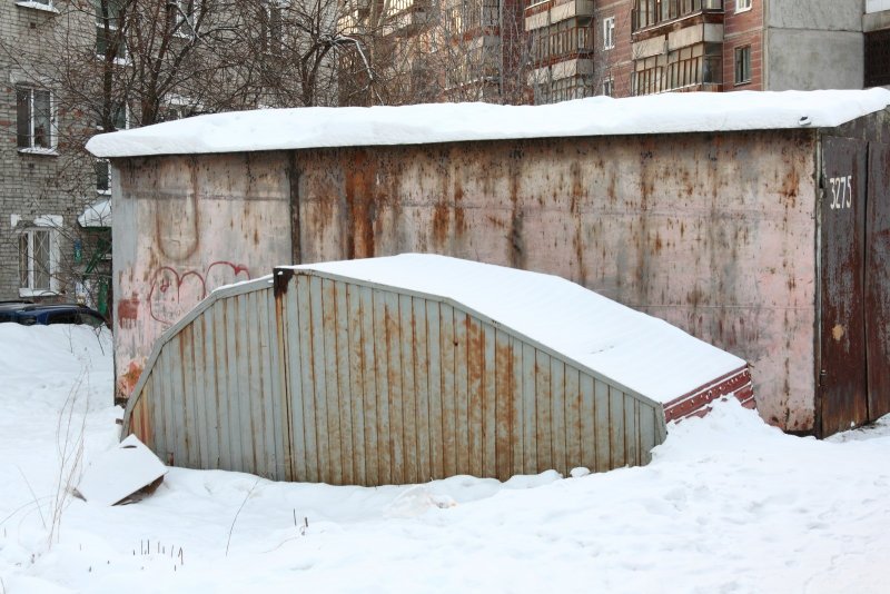 Старый гараж Ракушка