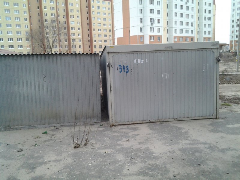 Металлический бокс гараж