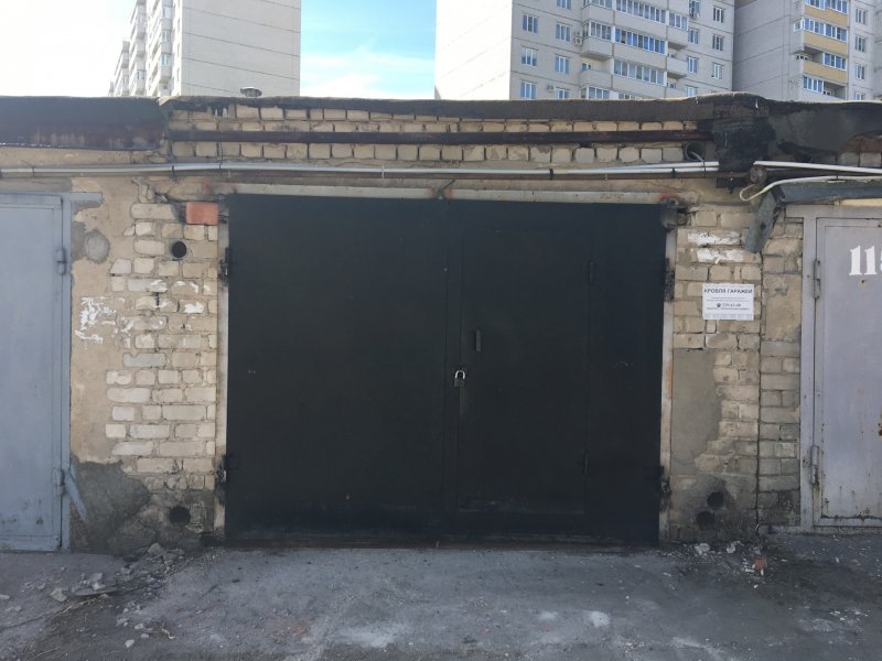 Кровля из профлиста на гараже