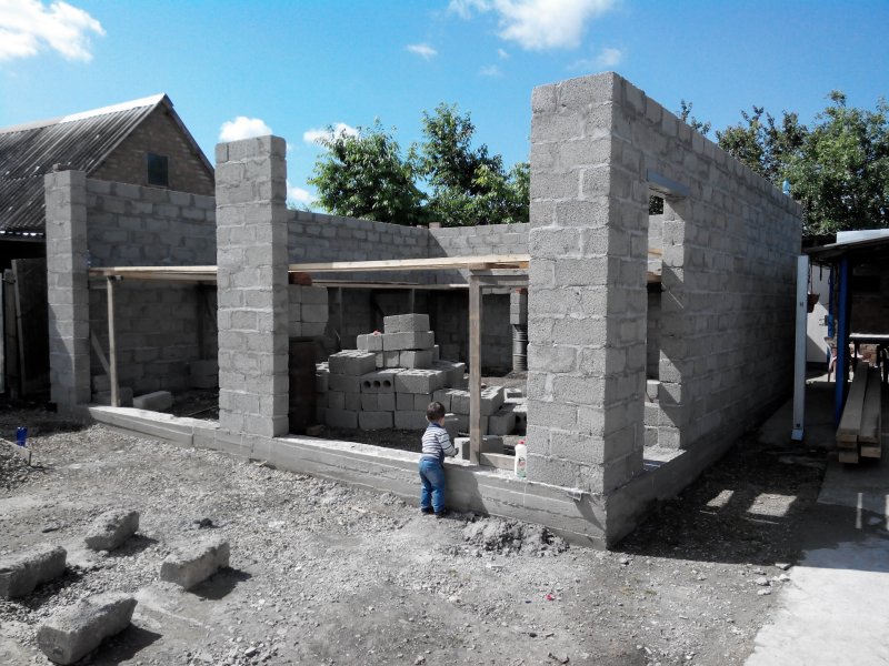 Гараж из шлакоблока проекты