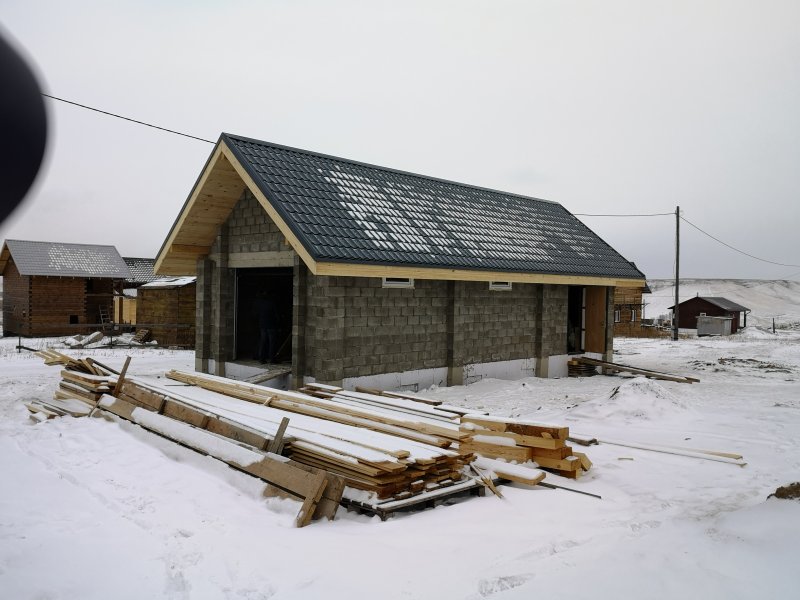 Гараж со шлакоблока