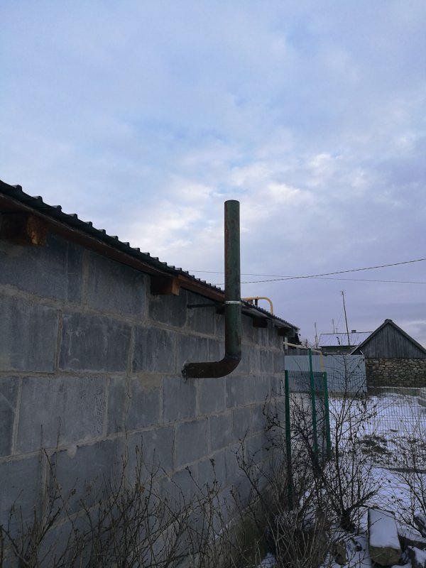 Экран для буржуйки в гараже