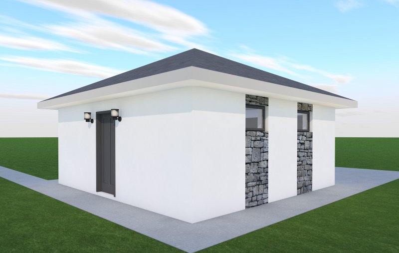 Гараж из газобетона проекты