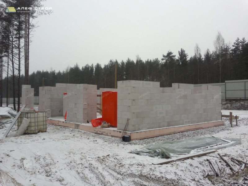 Гараж из газобетона на 2 машины