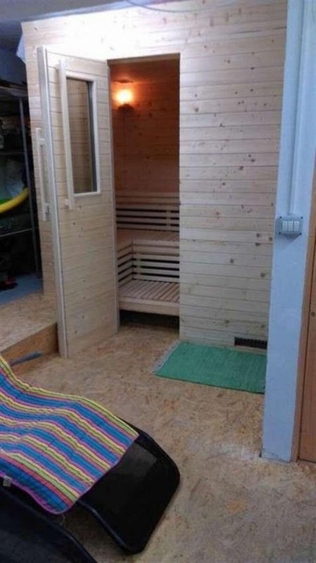 Мини сауна в гараже