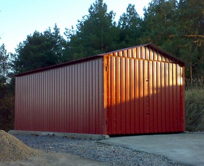 Гараж из профильной трубы 50x50