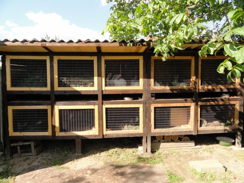 Крольчатник из тележки