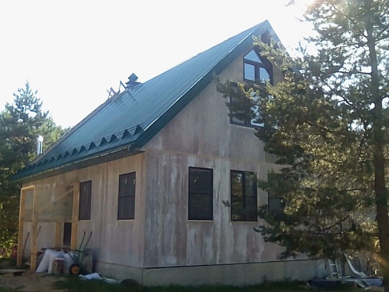Обшить каркасную баню ЦСП снаружи