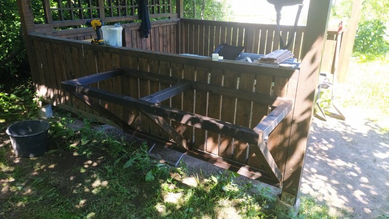 Рукомойник из поддонов для дачи