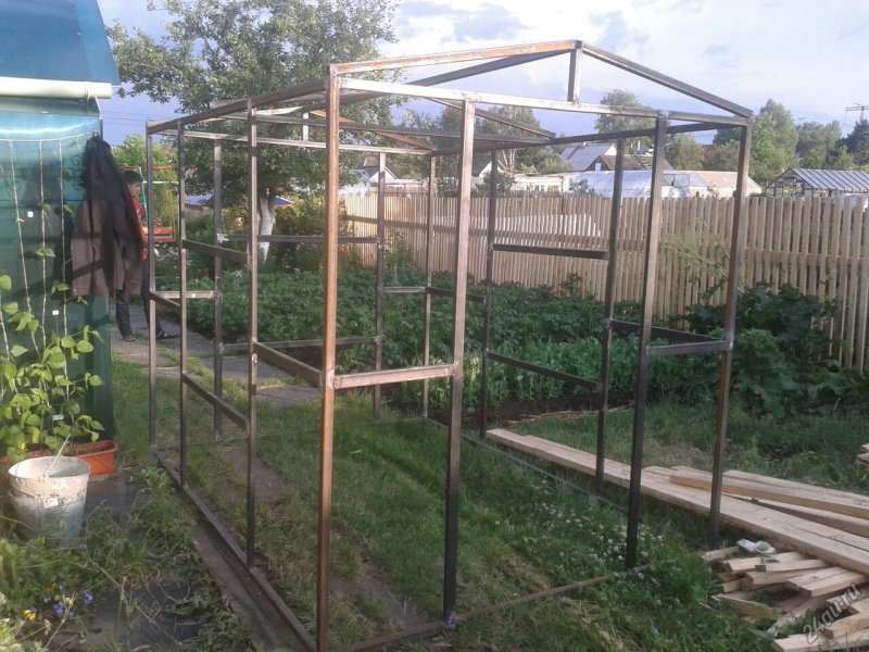 Каркас сарая из профильной трубы