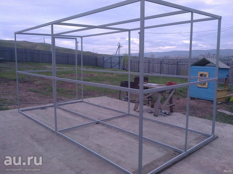 Каркас бытовки 2х2 из профтрубы