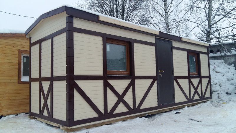 Красивый фасад бытовки