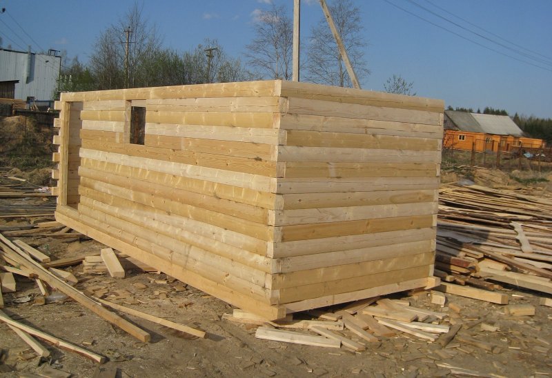 Постройка бани из бруса 150 х100