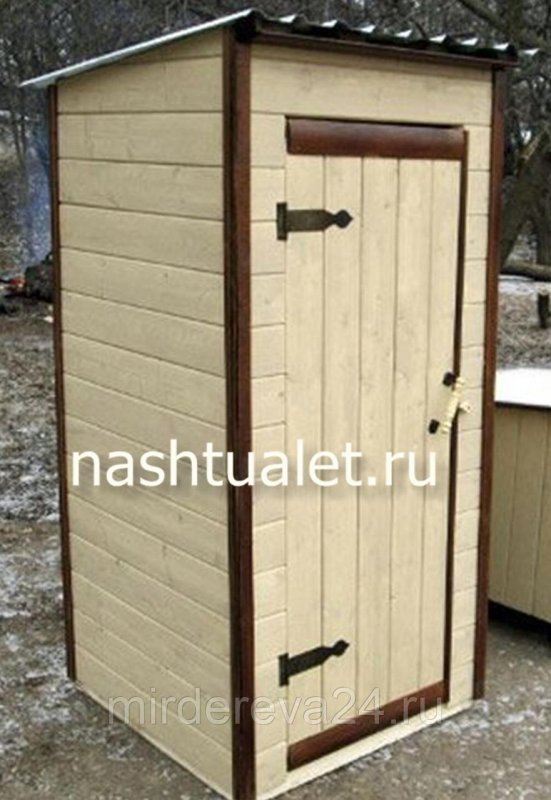 Туалет из вагонки для дачи