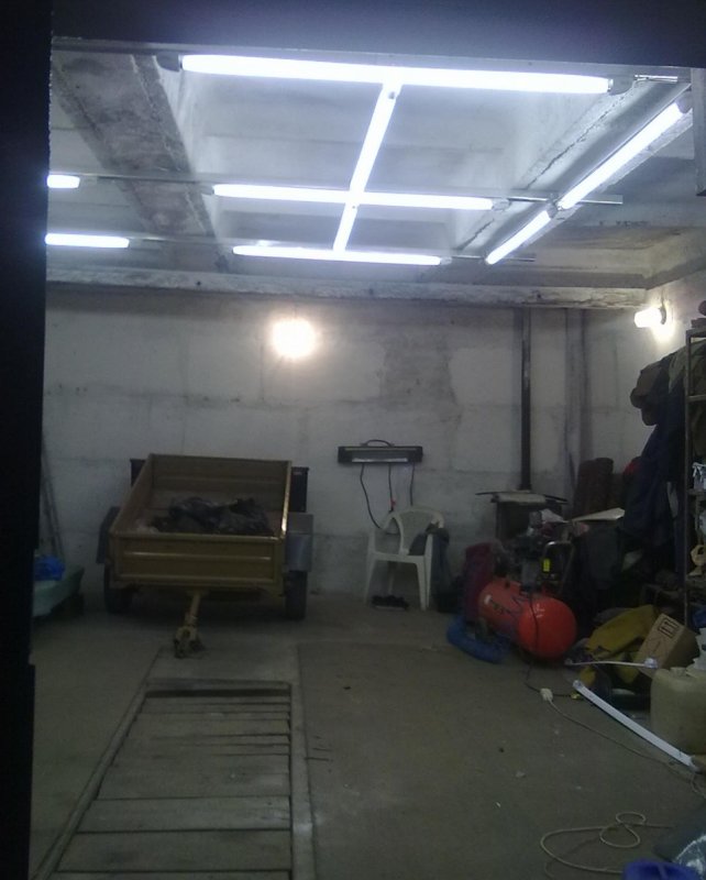 Освещение в гараже
