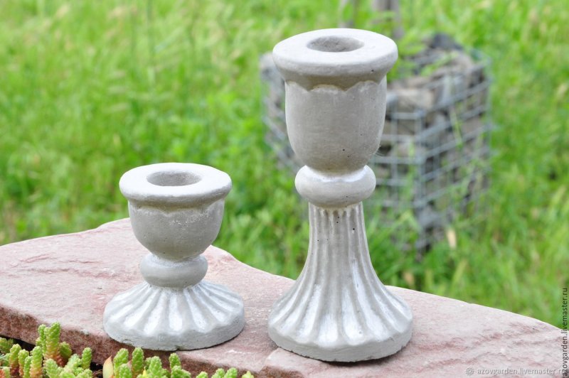 Подсвечники из гипса