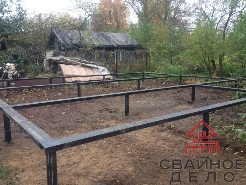 Фундамент для дома на винтовых сваях