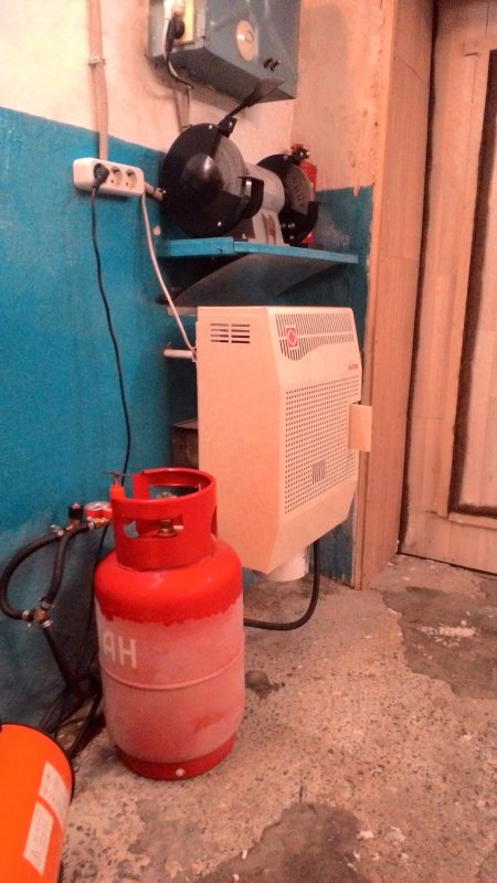 Газовый калорифер в гараж