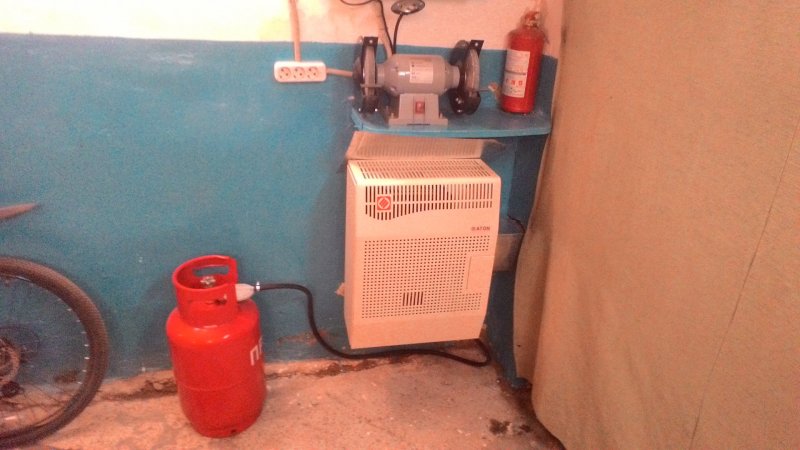 Газовый котел на пропане для отопления гаража