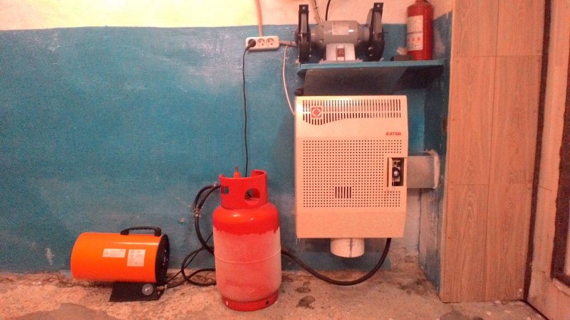 Газовая печь для отопления гаража