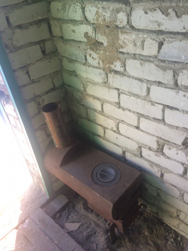 Печка в деревянный гараж