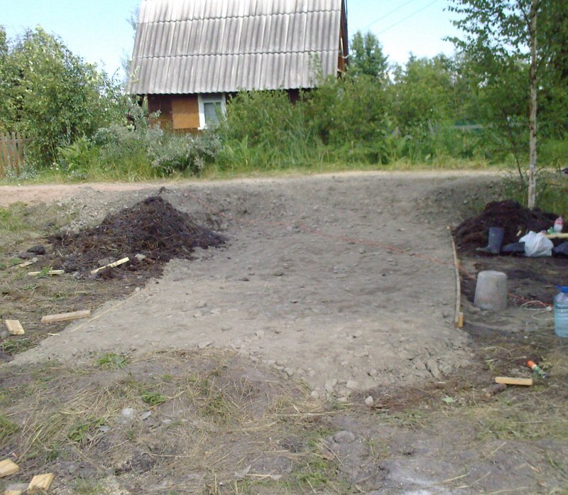 Заезд на участок с дороги