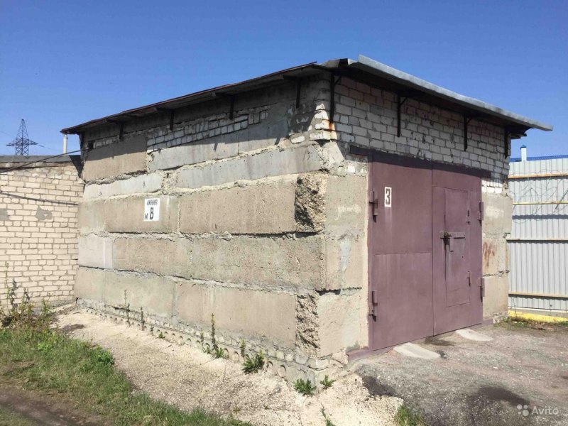 Гараж из жб блоков