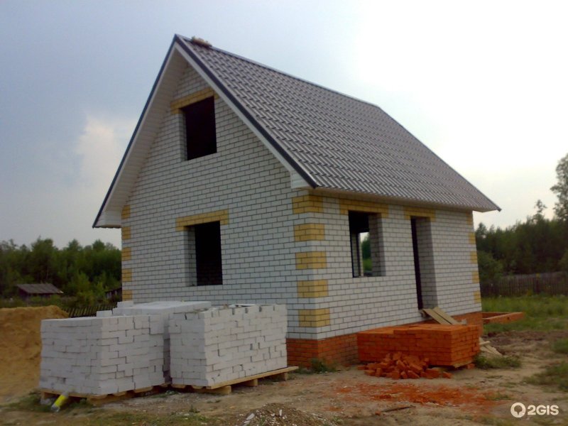 Гараж из керамзитного блока